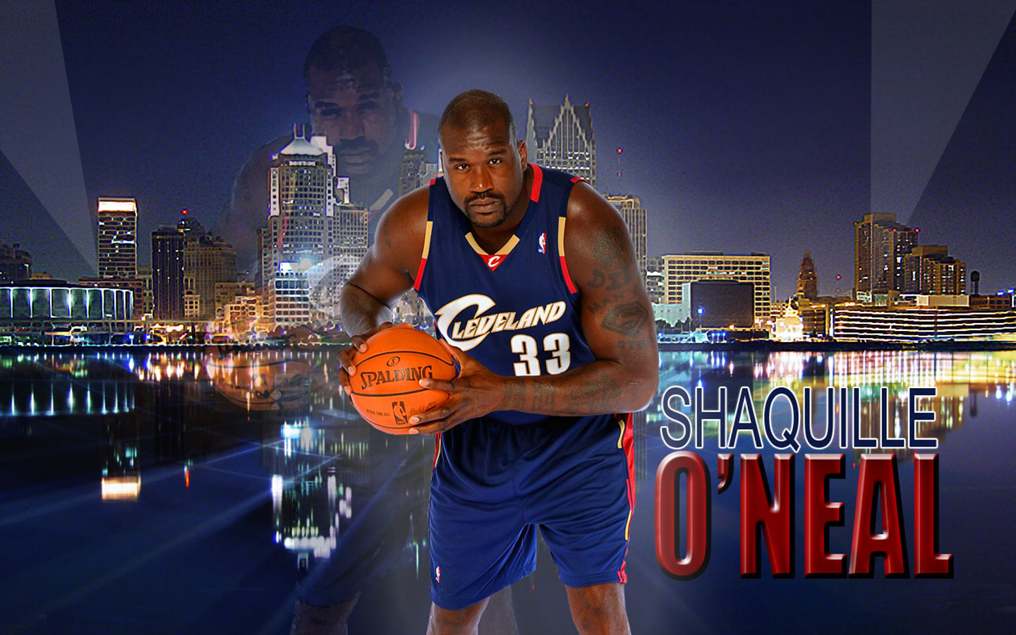Shaquille O'Neal for the Cleveland Cavaliers.