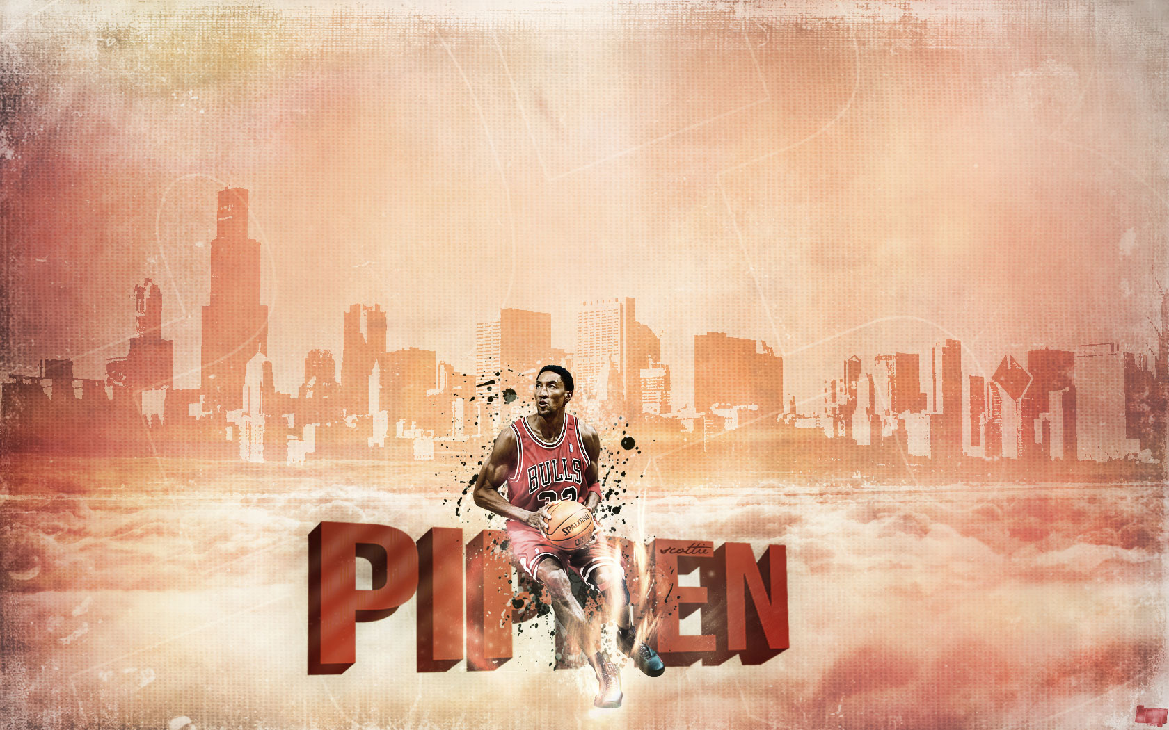 Scottie Pippen Slam Dunk Wallpaper  Basketball Wallpapers at