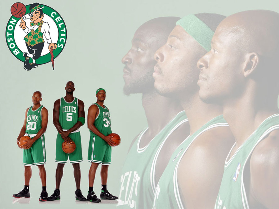 Download Paul Pierce Kevin Garnett Ray Allen Boston Celtics Wallpaper