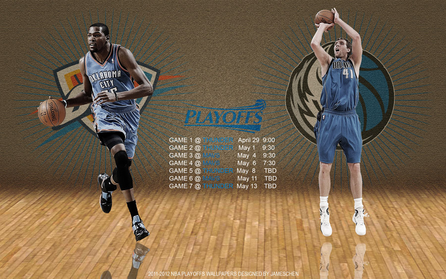 Thunder - Mavericks 2012 NBA Playoffs 2560x1600 Wallpaper