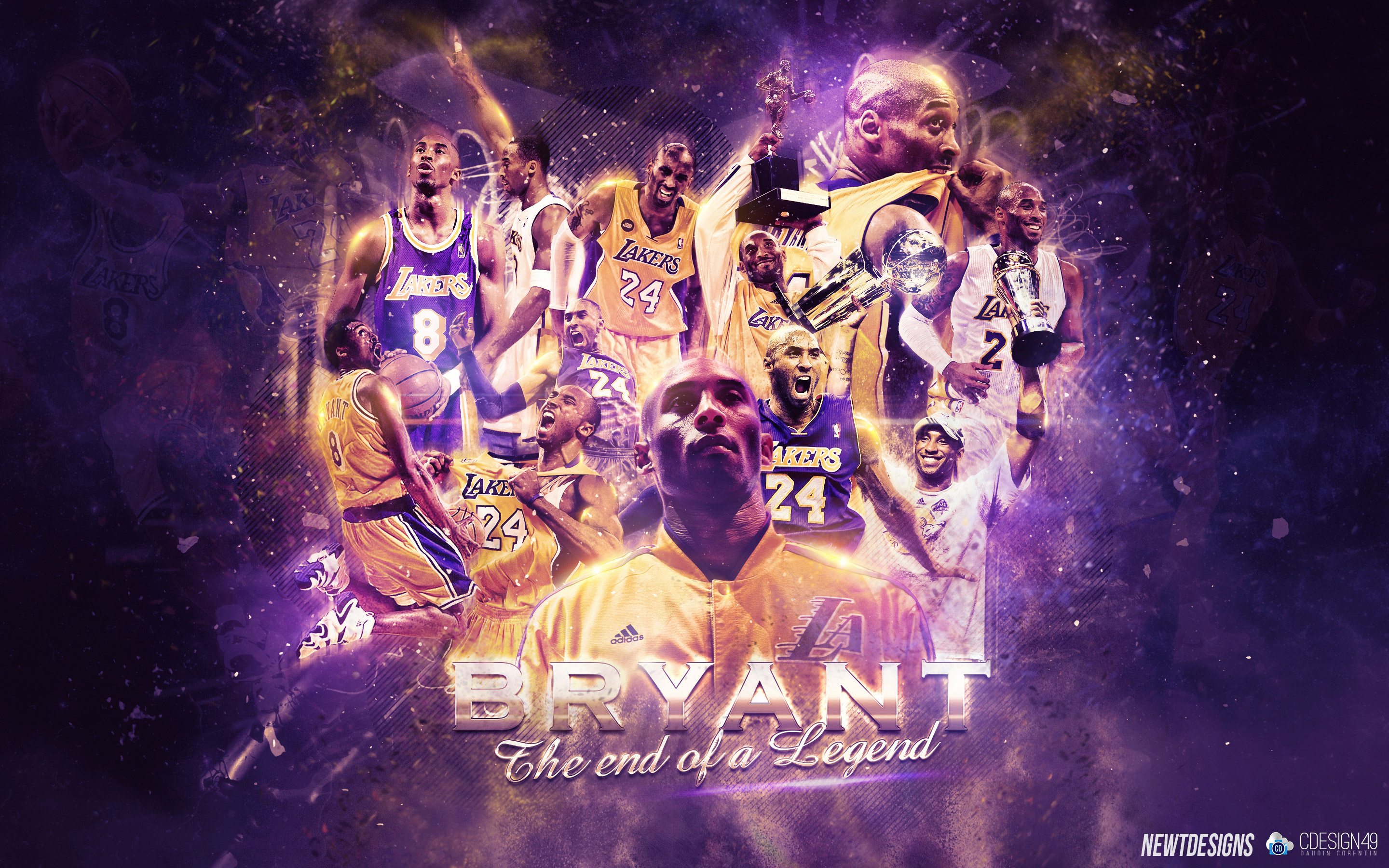 Kobe Bryant The End of a Legend Wallpaper  Basketball Wallpapers at