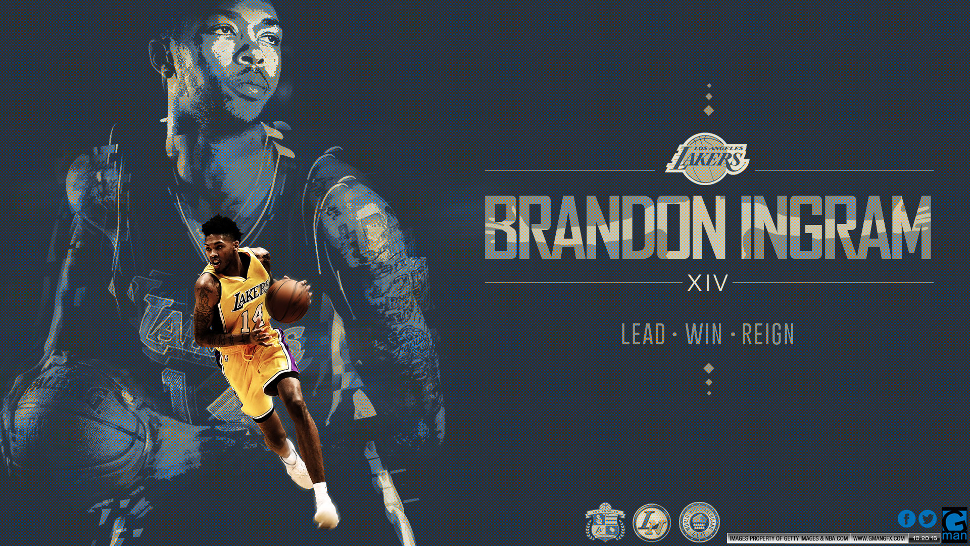 Brandon Ingram Lakers Jersey Swap Wallpaper  Basketball Wallpapers at